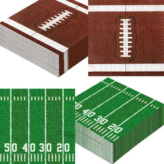 Actilize football field design napkins ideal for game-day gatherings.
