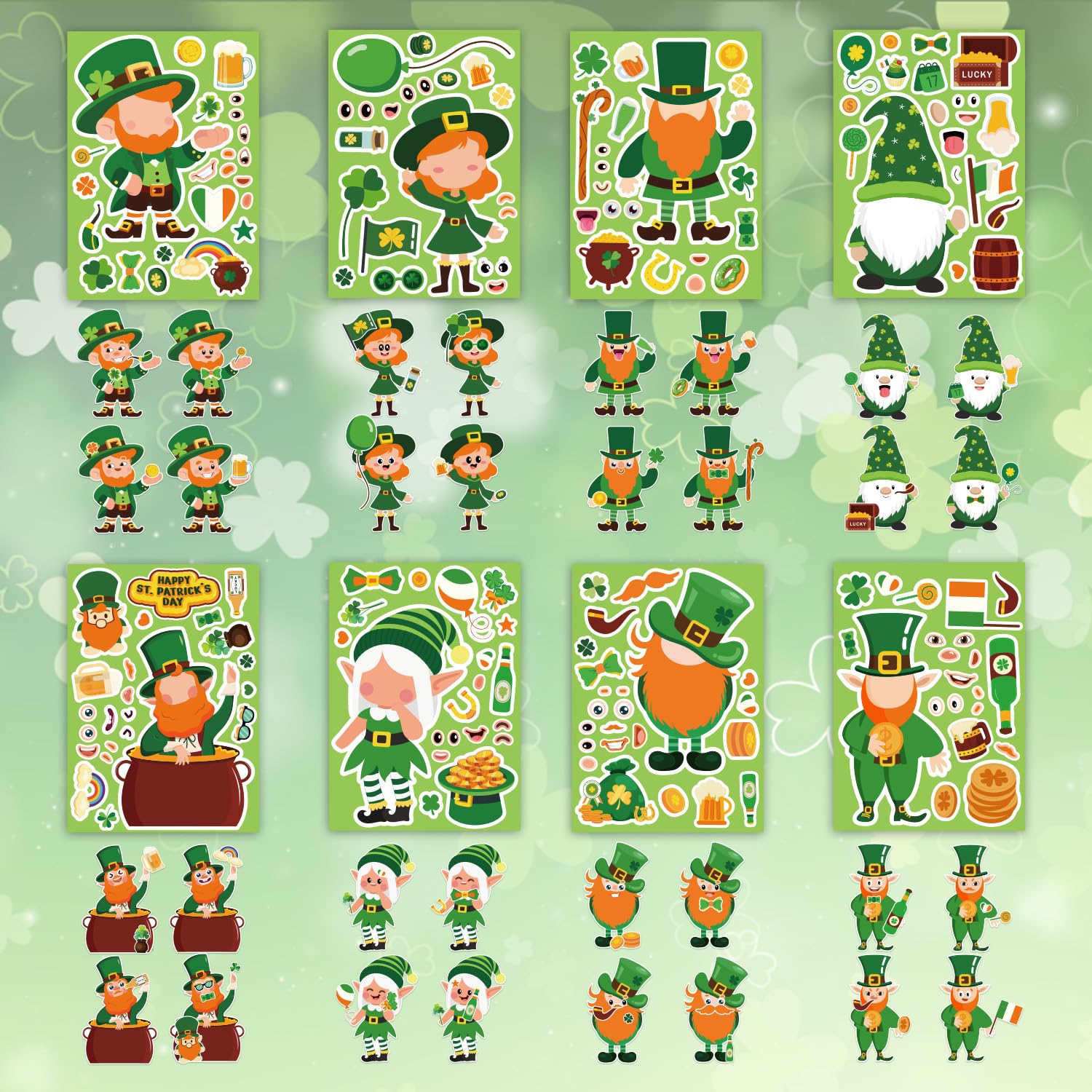 Actilize kids party stickers with eight styles for group activities.