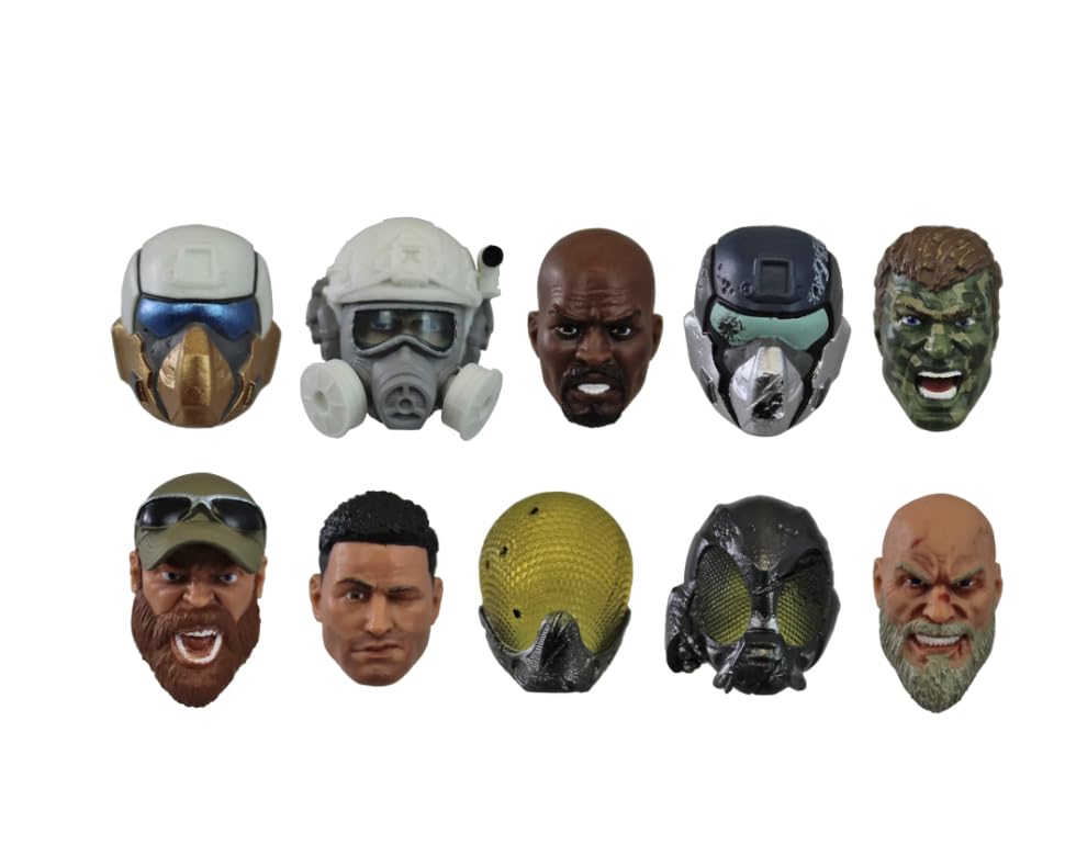 Action Force Valaverse Series 5 Head Pack Alpha collection, for flexible posing and display options.