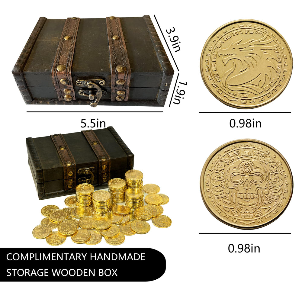 ACTIONDRAKE dragon-side coin shows fantasy detail for DND props and RPGs.
