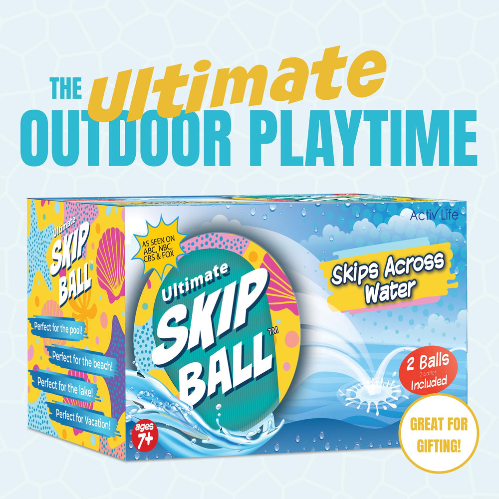 Activ Life skip ball compact beach and pool toy for travel.