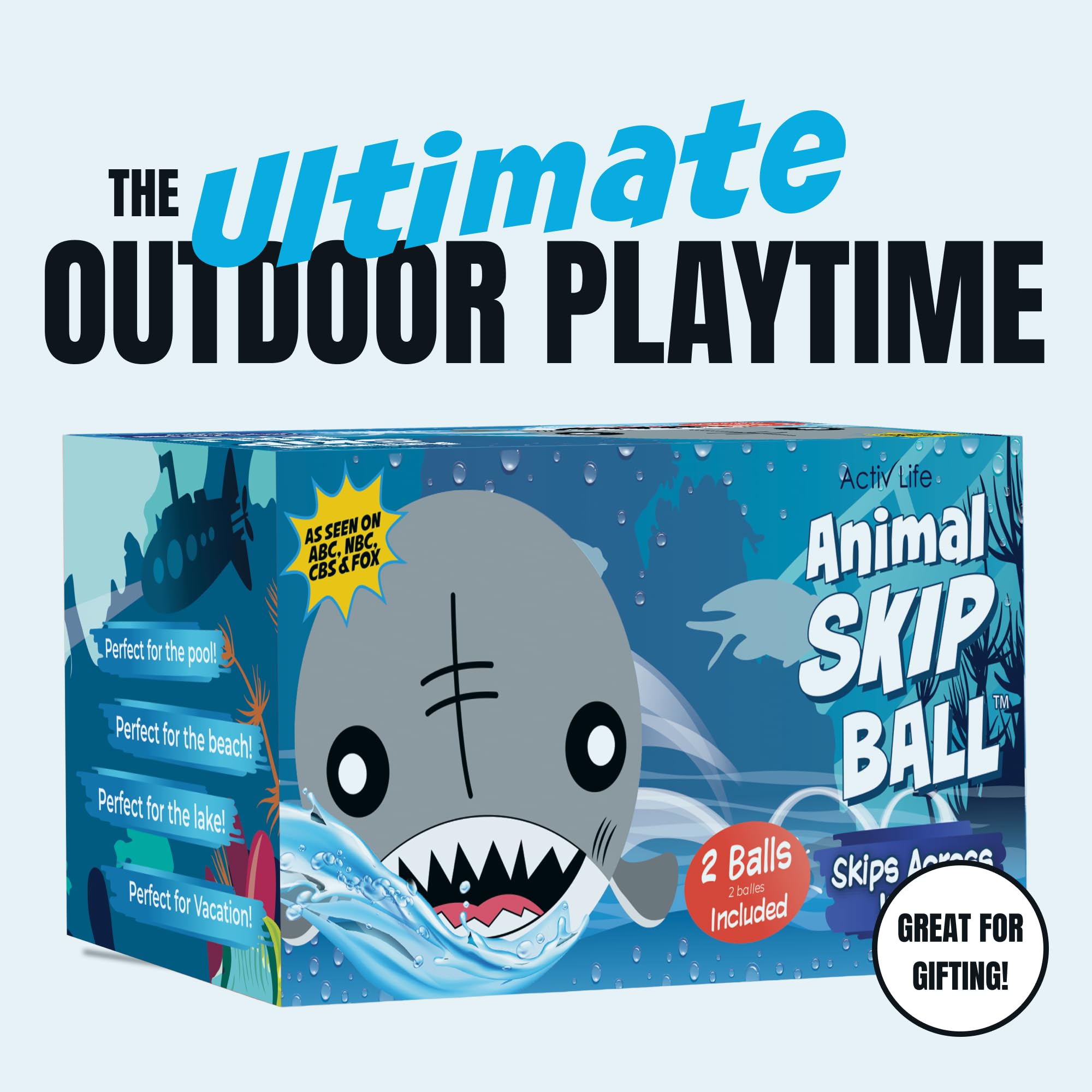 Activ Life skip ball supports durable, long-lasting outdoor play with minimal setup.