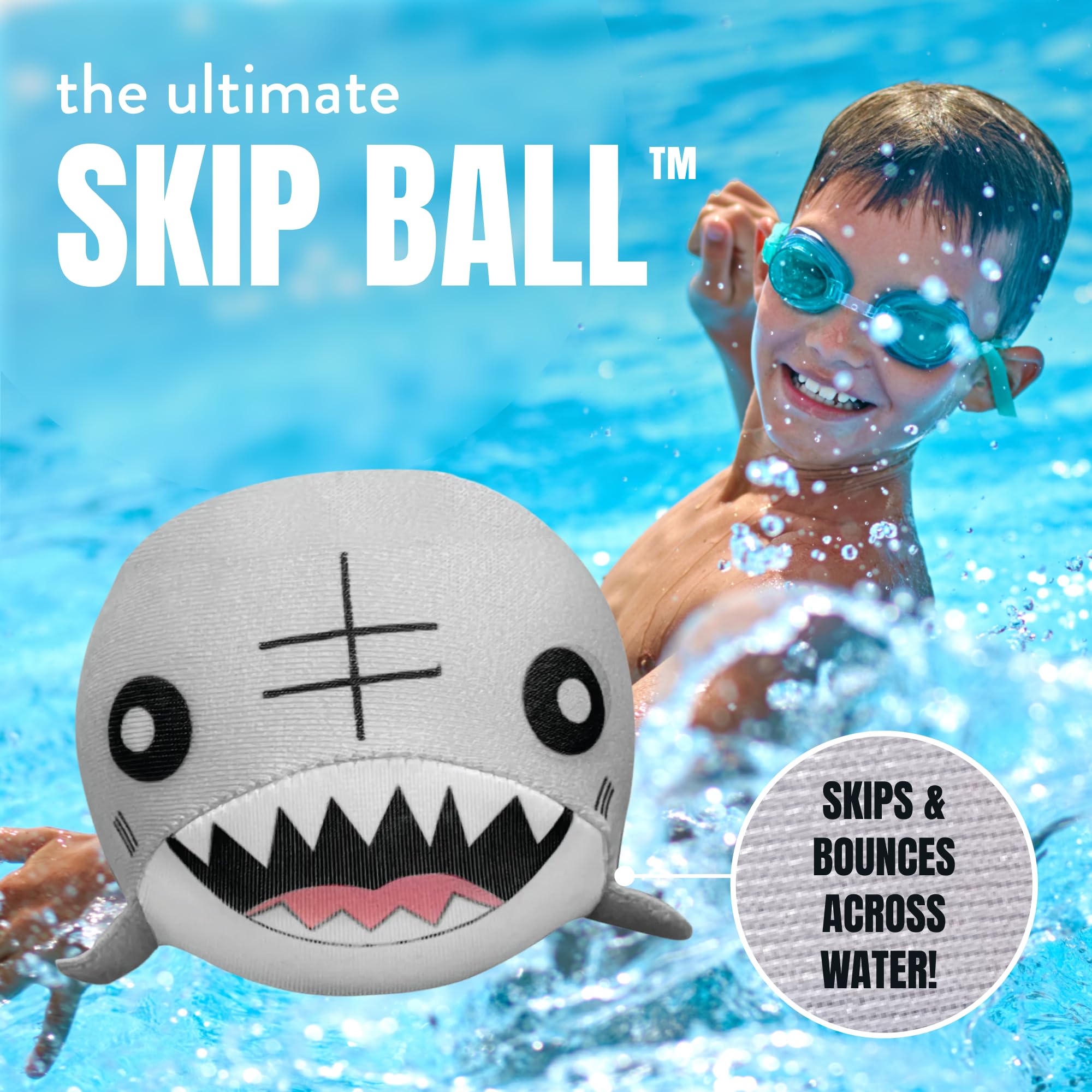 Activ Life skip ball floating on water supports safe beach or pool games.