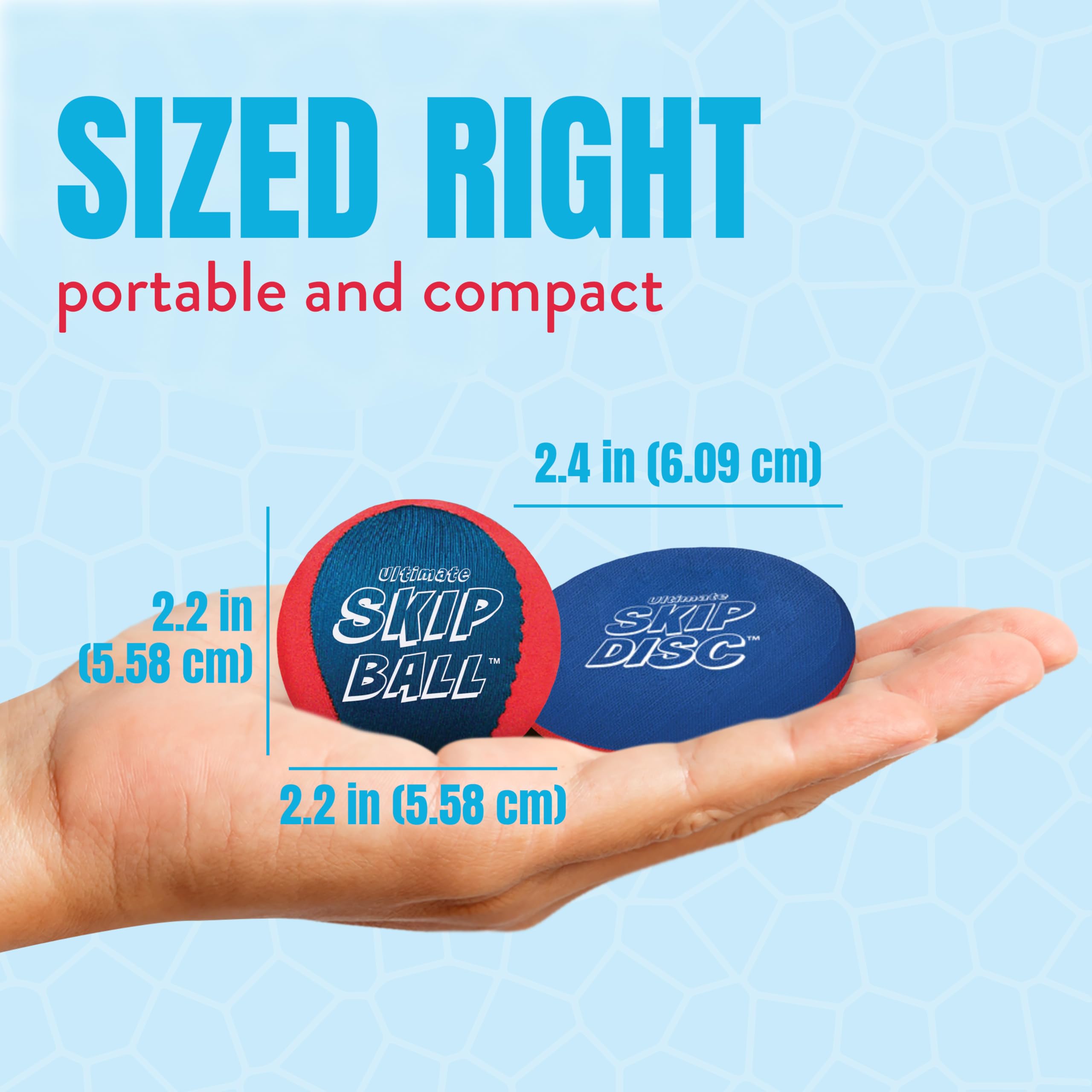 Colorful red and blue design enhances visibility on water for easy tracking.