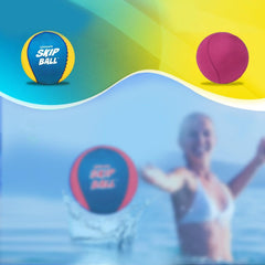 Activ Life yellow cyan skip ball versatile for beach and pool play.