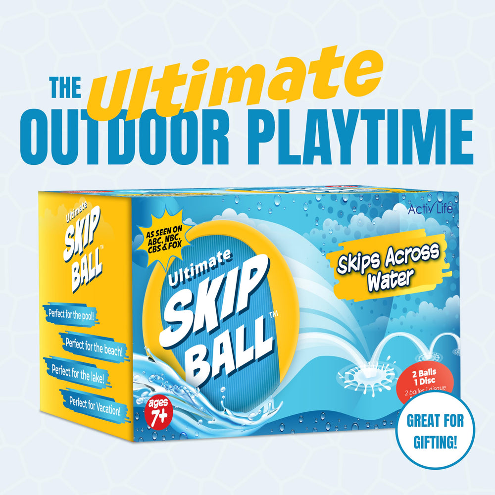 Activ Life Skip Ball at lake party for family-friendly entertainment.