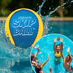 Activ Life Skip Ball in action in pool water boosts group games.