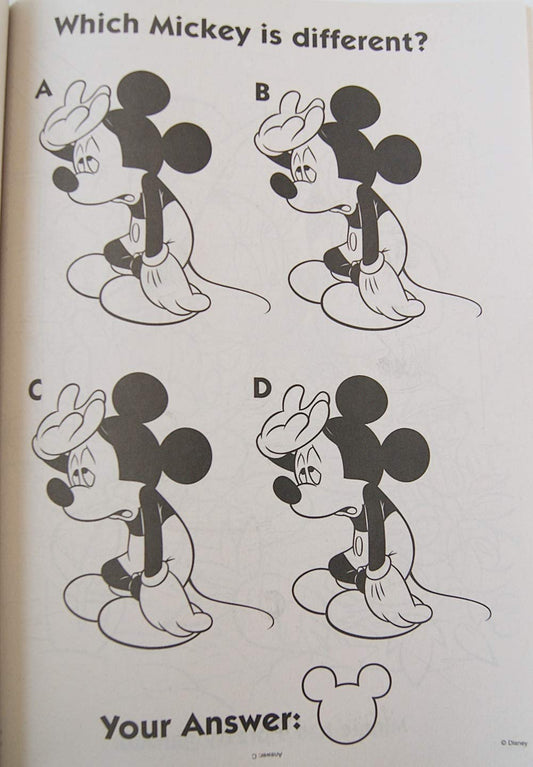 Activity Books Mickey Mouse That's Swell interior pages show coloring and activities for creative focus.
