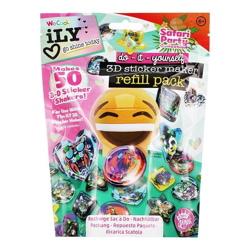 ACTIVITY KINGS ILY Safari Party refill enables vibrant 3D stickers for creative crafts