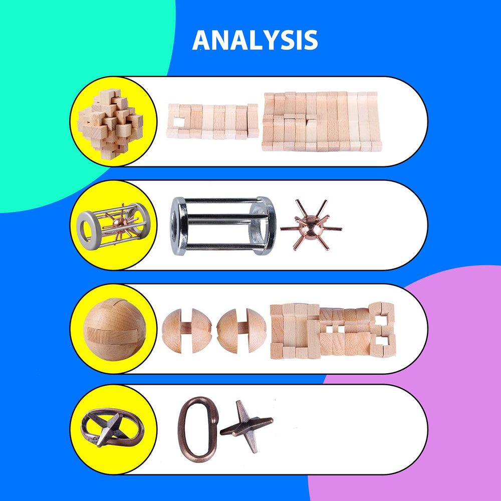ActPo metal 3D interlock puzzle, robust design for long-lasting challenges.
