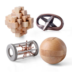 ActPo wooden 3D interlock puzzle close-up for focused family play.