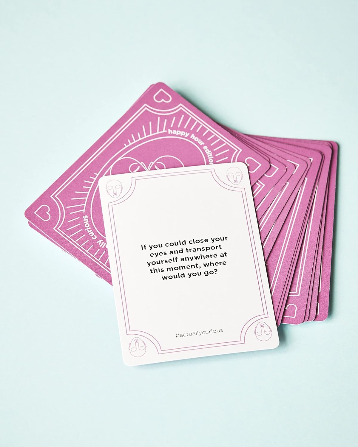 Actually Curious Happy Hour Edition take-anywhere design fits pockets for travel fun