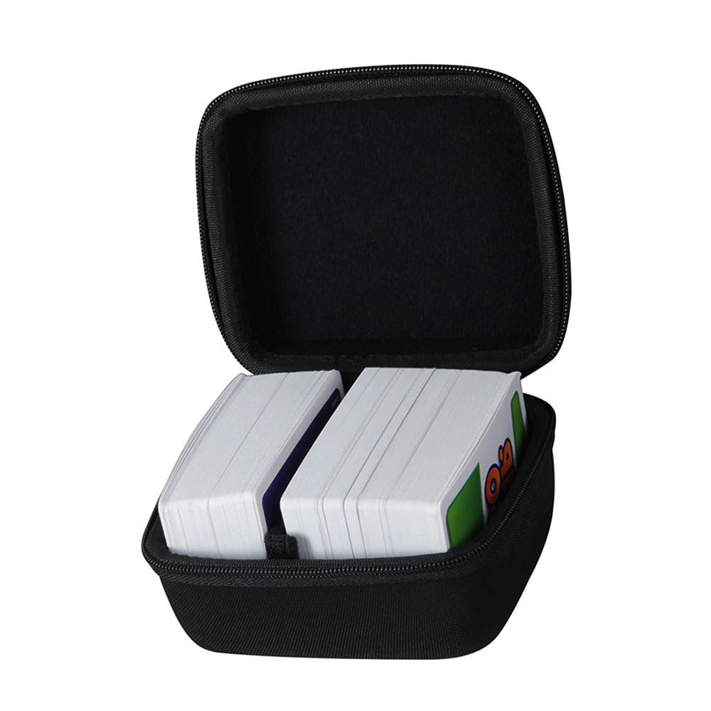 adada hard travel case for Skip-Bo and UNO, front view protects cards on the go