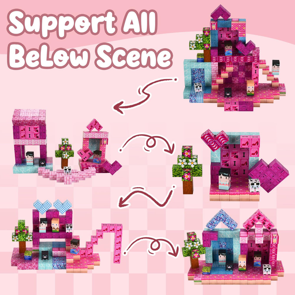 ADAH pink accessories enhance storytelling with decorative elements and themed props