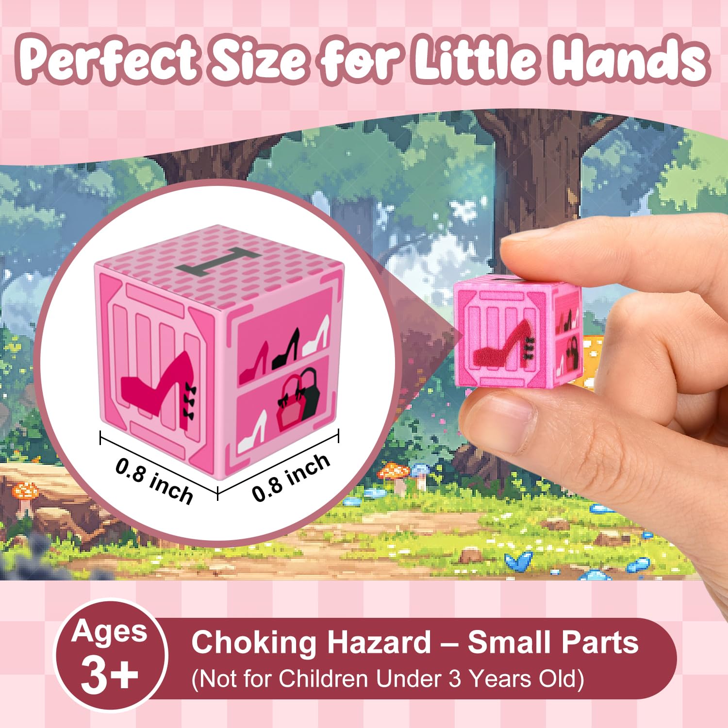 ADAH pink blocks inspire early engineering for ages 4-8 during creative building