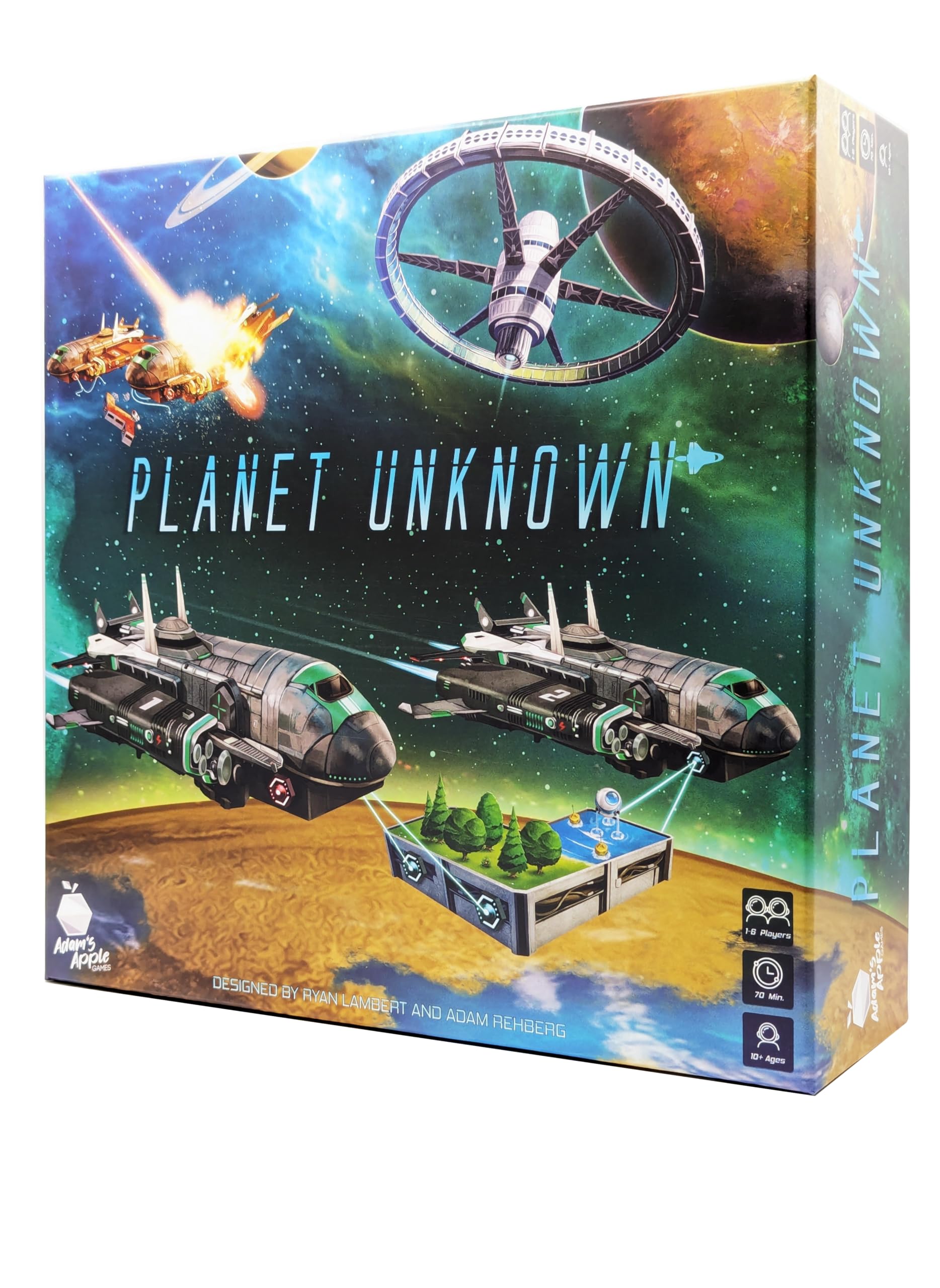 Planet Unknown by Adam's Apple Games shows space-station tile drafting for strategic planning
