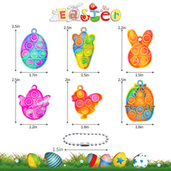 Adatos Easter mini fidget pop toy rabbit in basket boosts mindful play