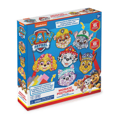 Addo Paw Patrol mosaic featuring Skye with mess-free self-adhesive tiles for easy crafting.