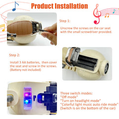 Adehevio electric doll scooter battery-bay: easy battery access for quick setup.
