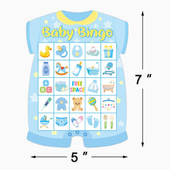 ADELULU 5x7 inch blue bingo cards, large party supplies.