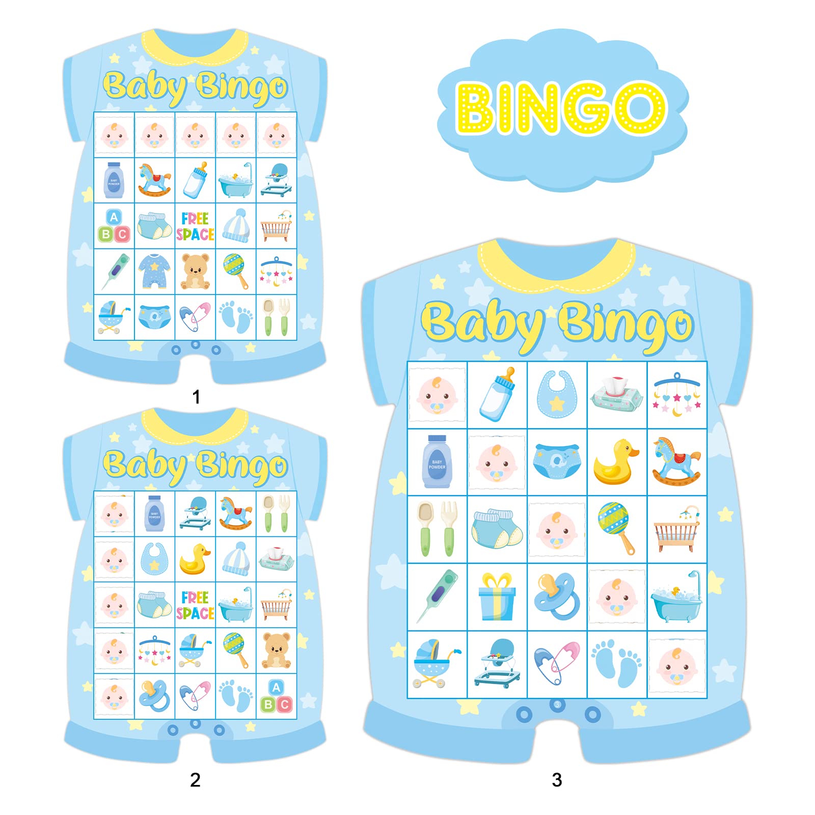 ADELULU calling card for smooth announcements during baby shower bingo.