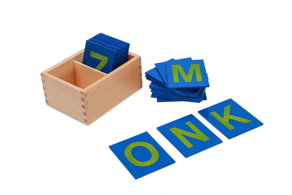 Adena Montessori durable letter cards with sandpaper for classroom use