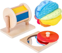 Adena Montessori mirror knob puzzle for color recognition and grasping