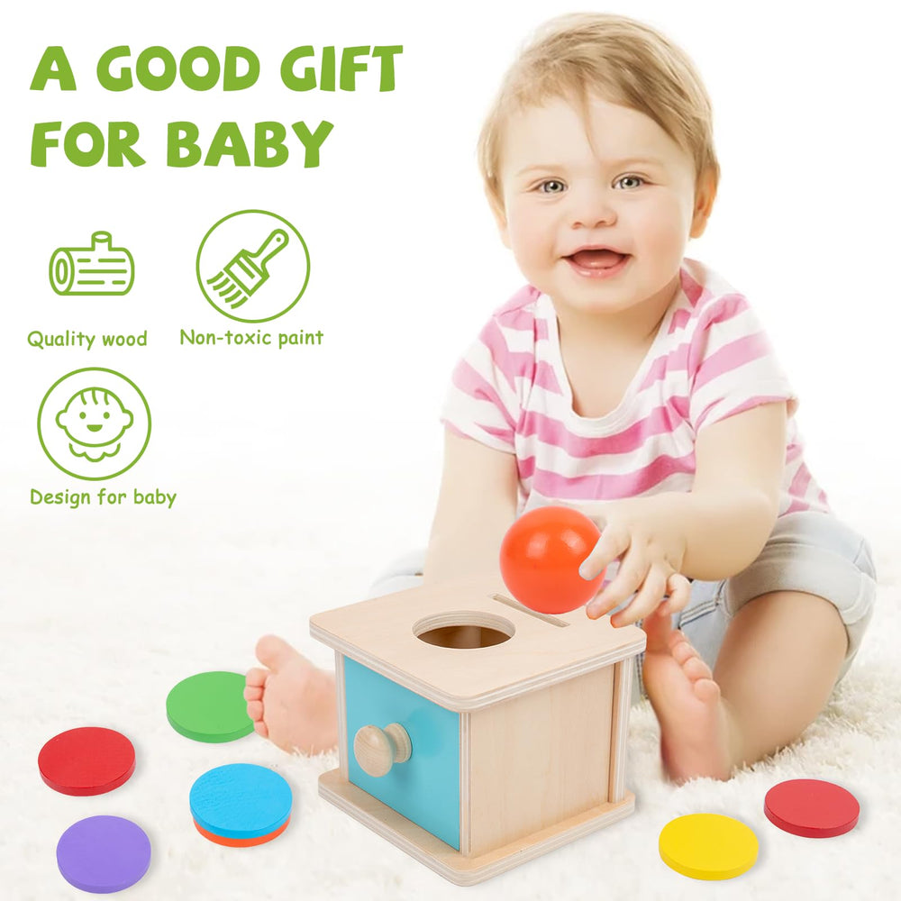 Non-toxic paint on Adena Montessori discs supports safe exploration of colors.