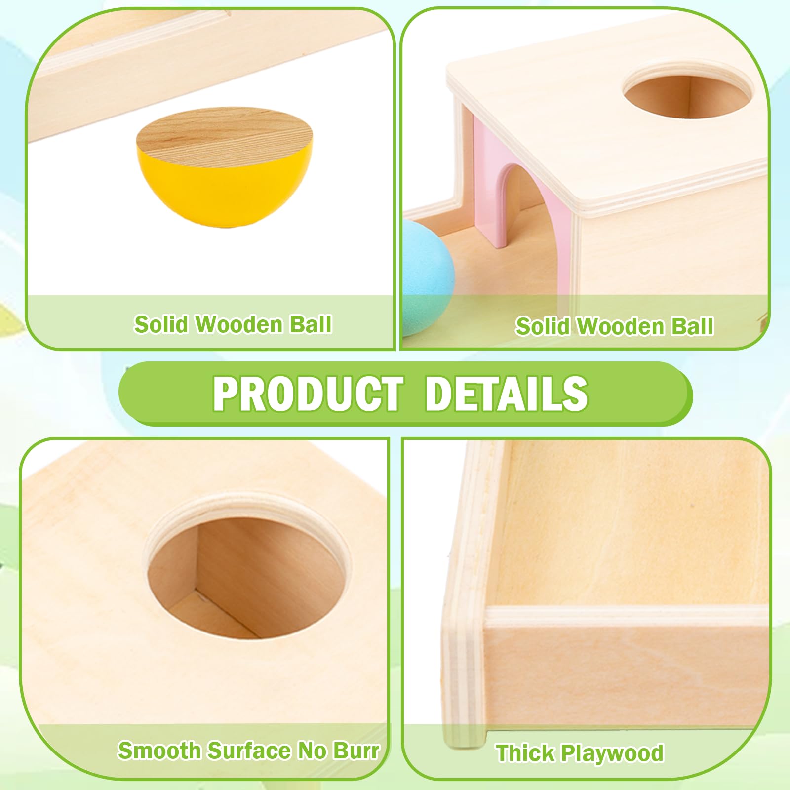 Adena Montessori blue EVA soft ball provides gentle sensory texture
