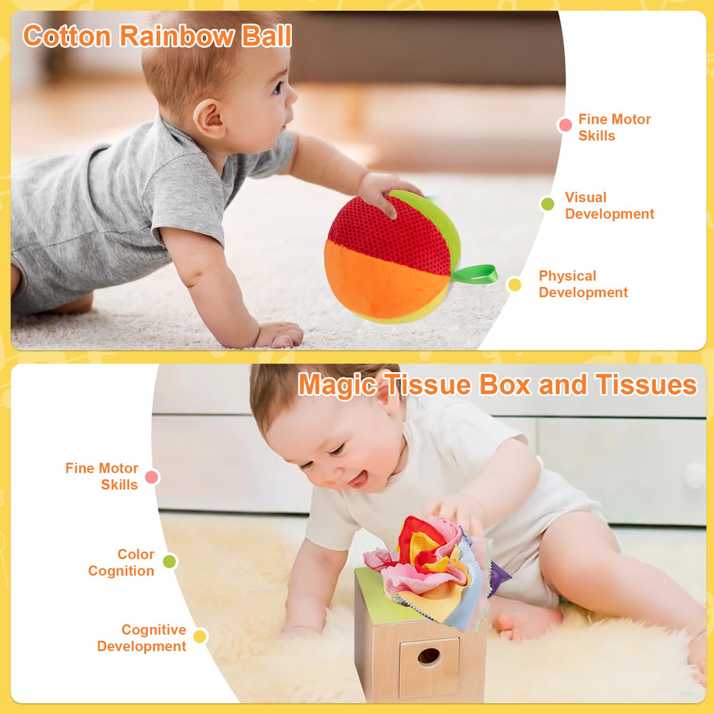 Adena Montessori magic tissue box inviting object exploration