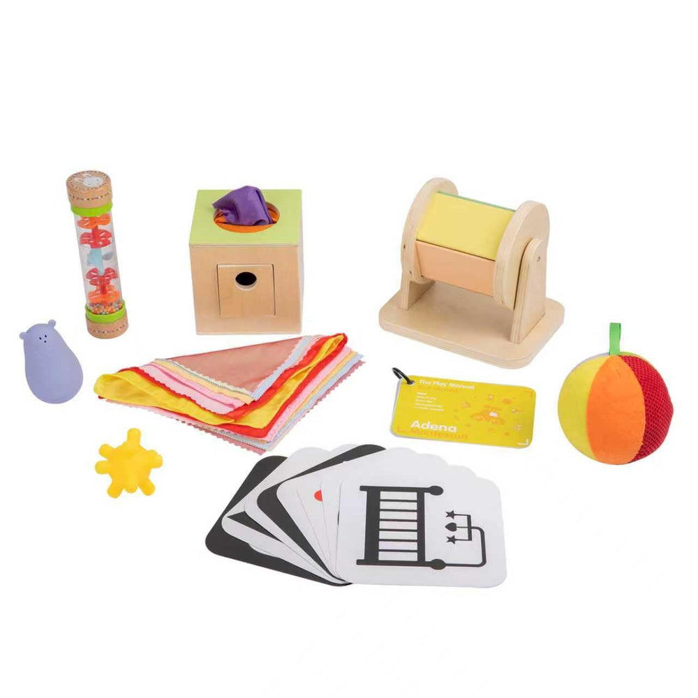 Adena Montessori spinning rainbow drum with motion and sound