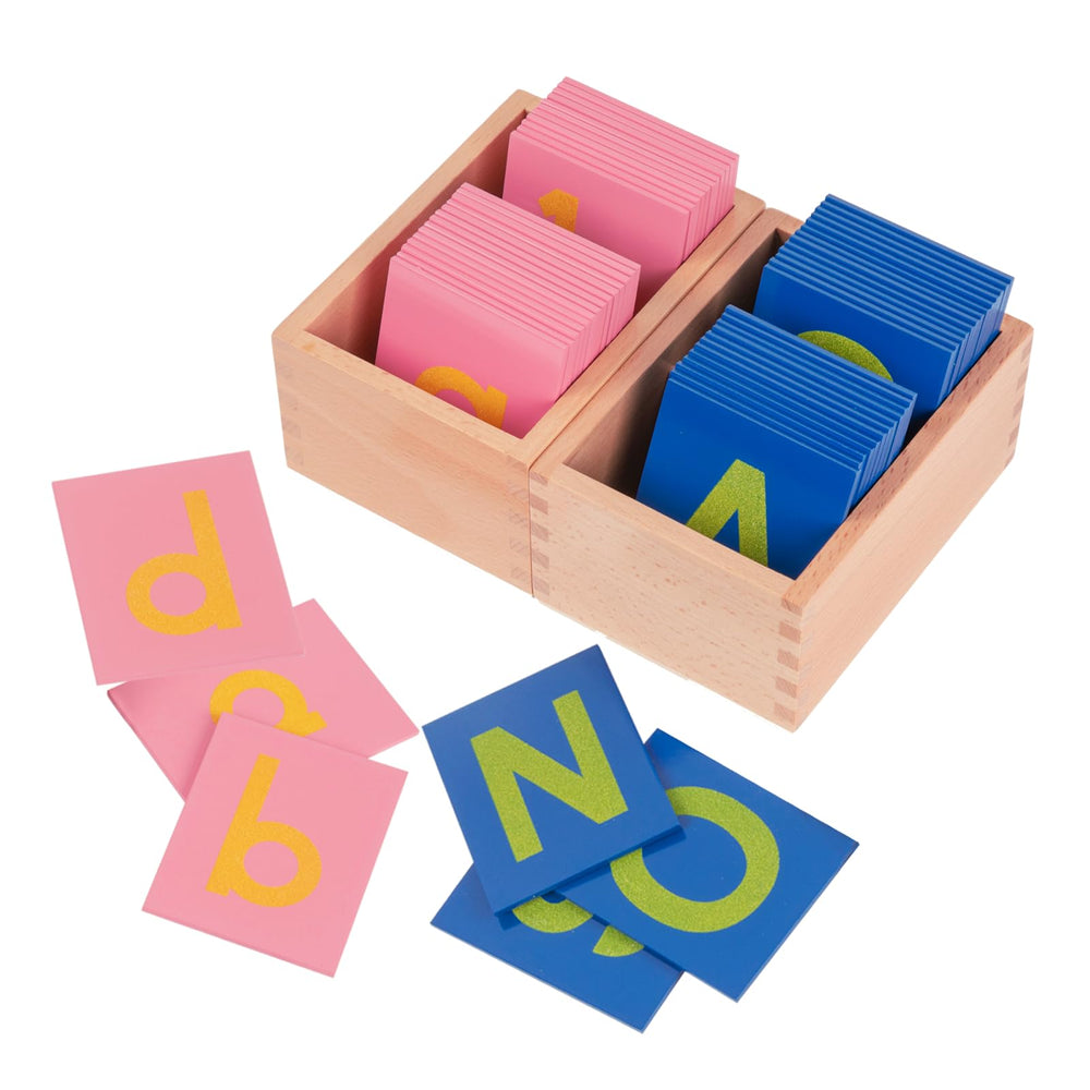 Adena Montessori sandpaper lowercase letters for tactile letter tracing and early literacy practice