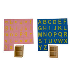Adena Montessori sandpaper uppercase letters for visual variety and recognition