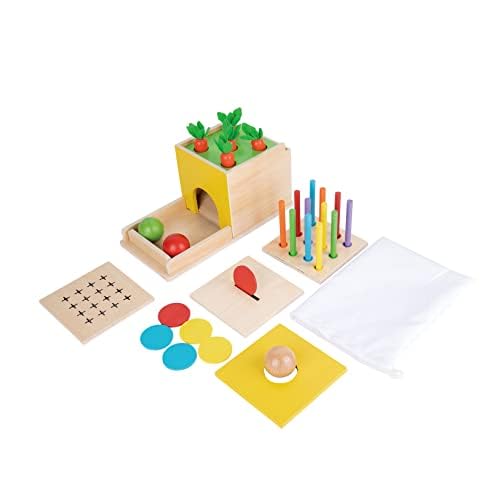 Adena Montessori 5-in-1 matchstick color drop game enhances color recognition and fine motor control.