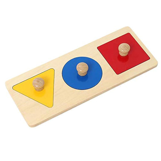 Adena Montessori colorful shape board with bright colors for color recognition and sorting