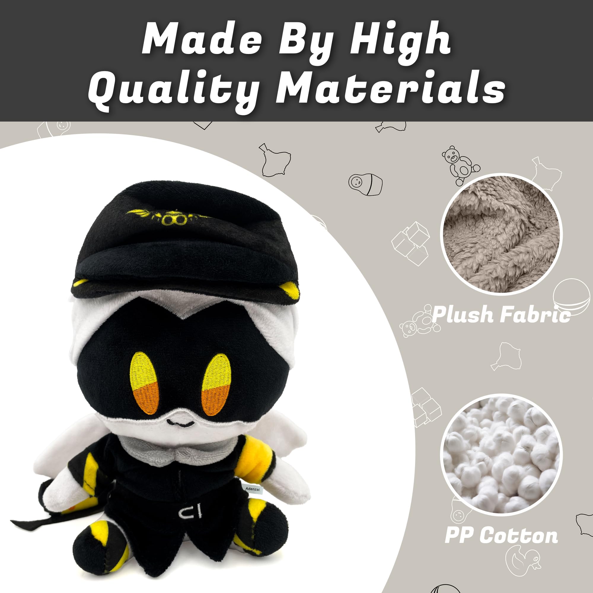 Adenzai soft cuddly plush texture offers a comforting touch for kids and adults
