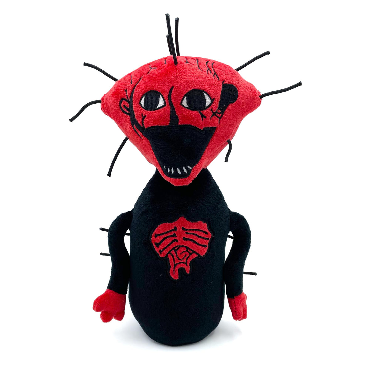 Adenzai The Boiled One plush toy, 9.8 inches tall, ideal for shelf display.