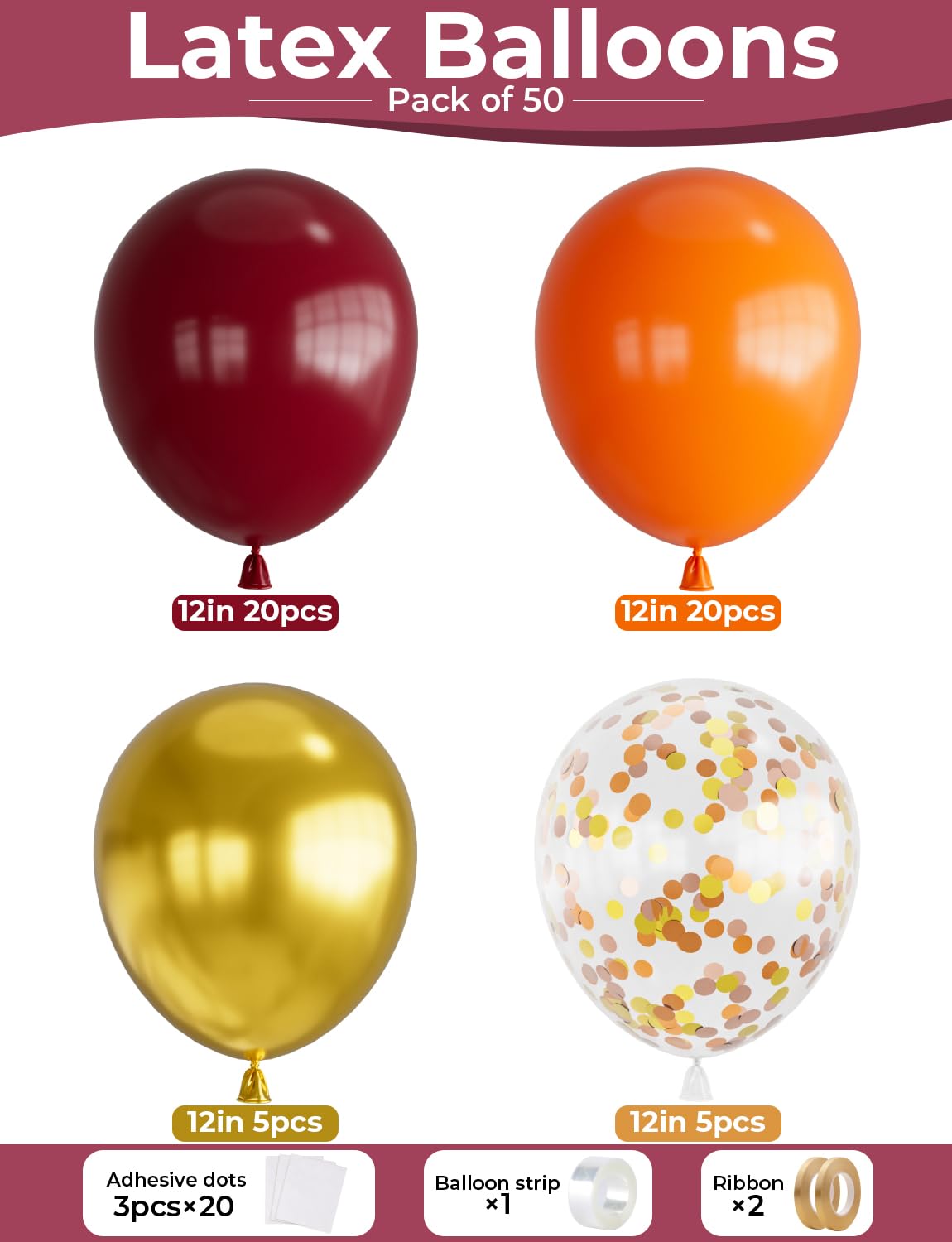Glue dots from Adeyoo kit for easy balloon garland installation