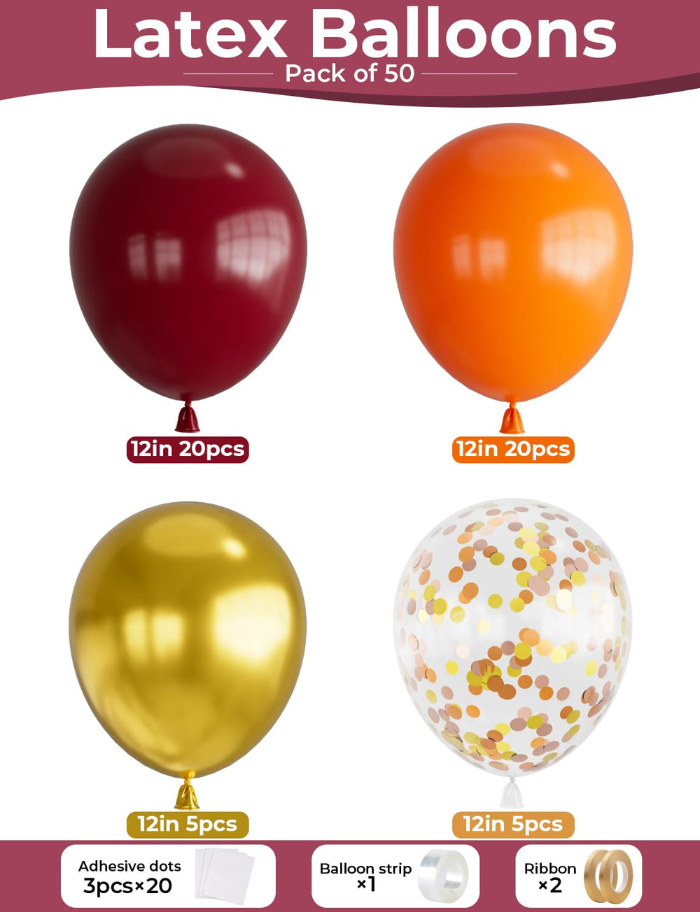 Glue dots from Adeyoo kit for easy balloon garland installation