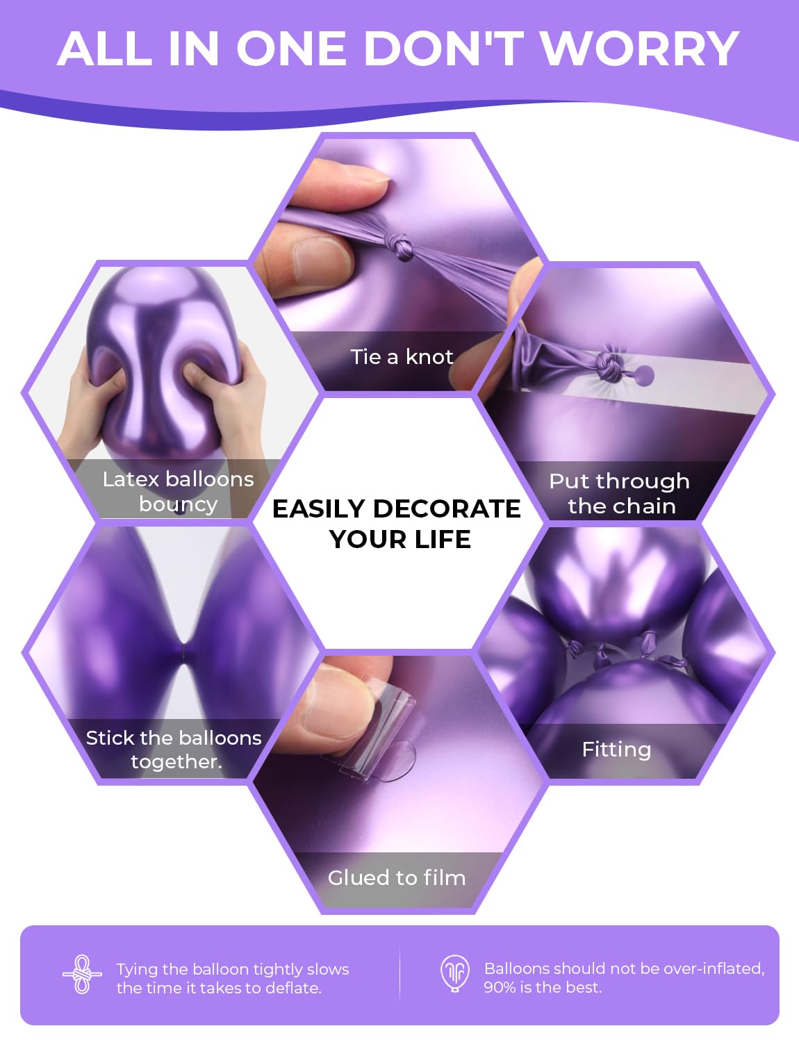 Adeyoo durable latex balloons help maintain shape during celebrations