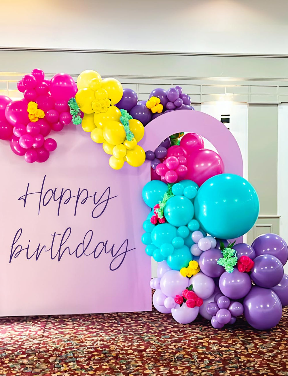 Adeyoo metallic purple balloons for a chic reflective shine