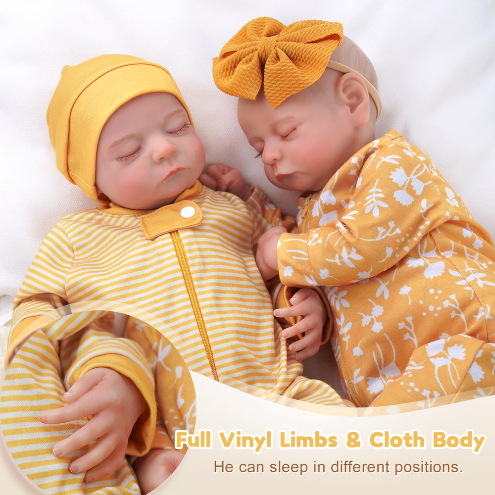 ADFO lifelike doll with hand-painted facial features for realism.
