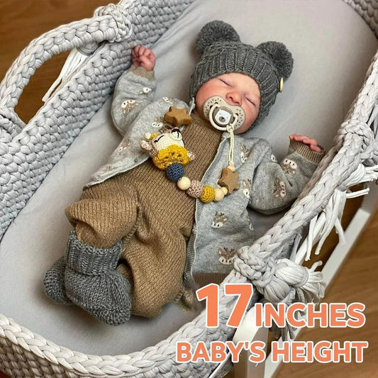 ADFO lifelike reborn baby doll boy hands detail highlighting tiny nails for realism