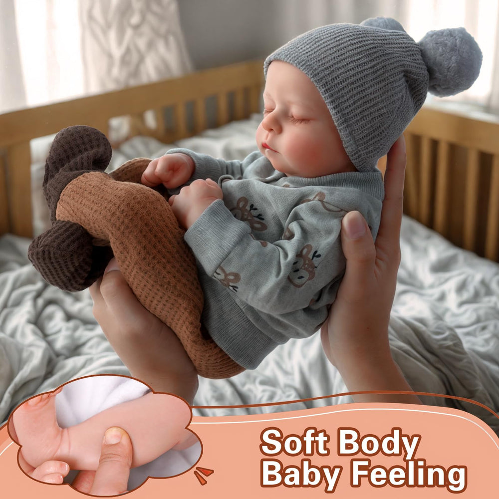 ADFO lifelike reborn baby doll boy nails detail emphasizing baby-like finish