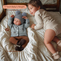 ADFO lifelike reborn baby doll boy night sleeping look ideal for bedtime play