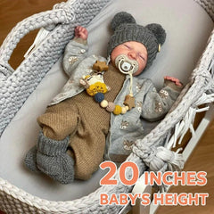 ADFO poseable 20-inch doll in cradle pose for natural play