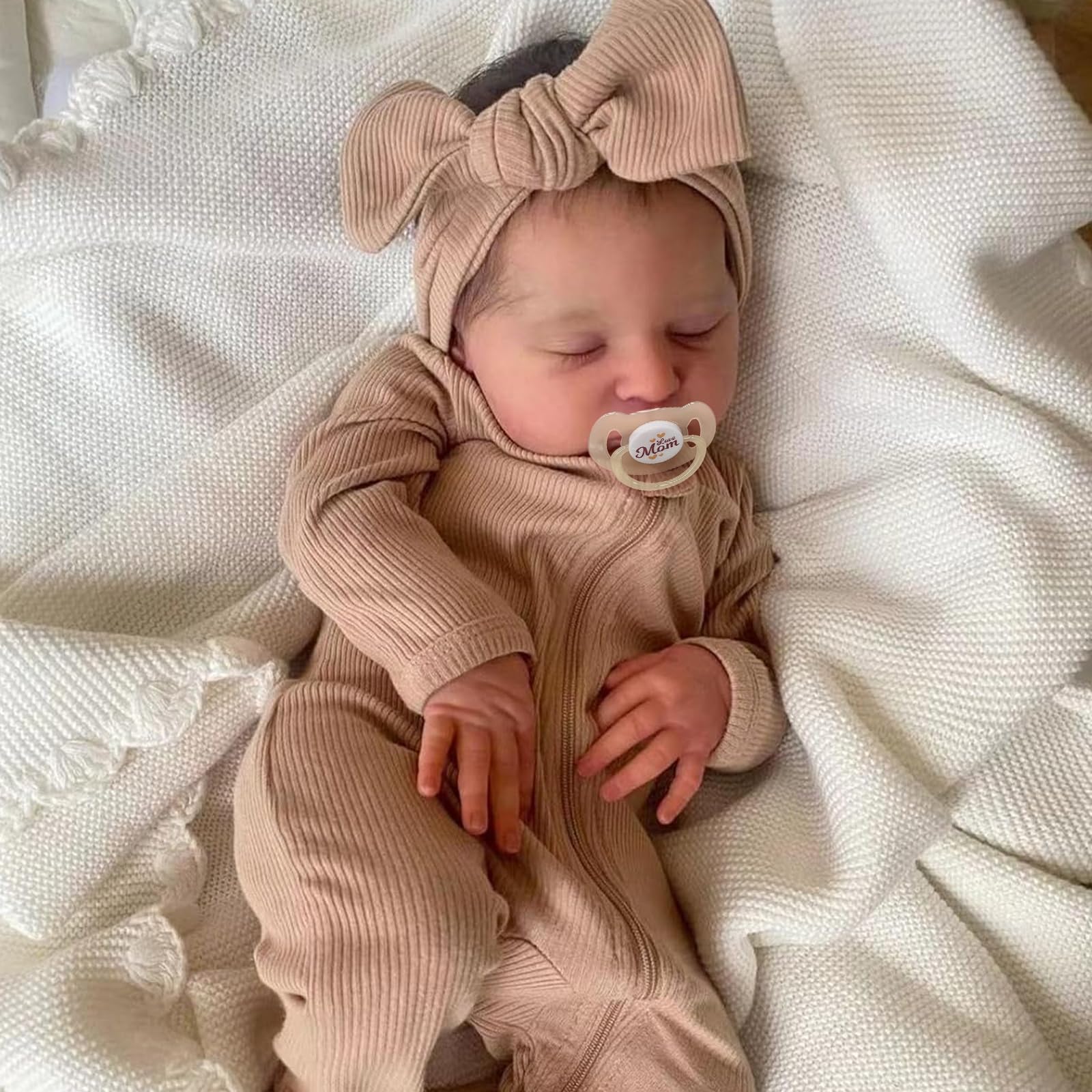 ADFO Reborn doll face detail with hand-painted realism for imaginative play
