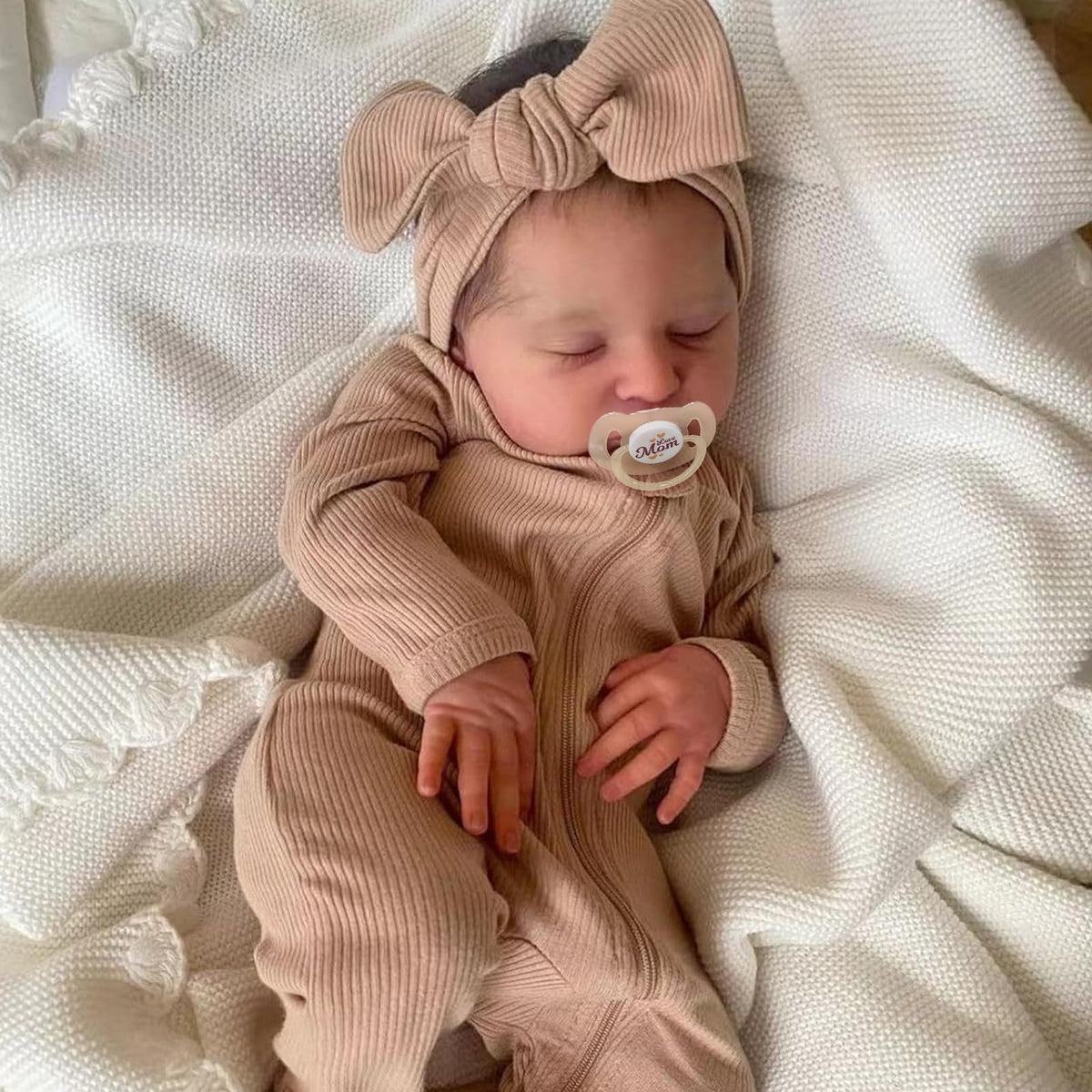 ADFO Reborn doll face detail with hand-painted realism for imaginative play