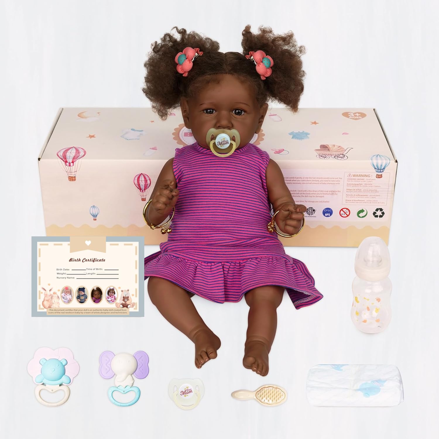 ADFO Reborn Black doll clothing set for imaginative outfits