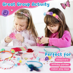Adinomiency DIY Headband Kit rhinestones boost glittery party-ready looks